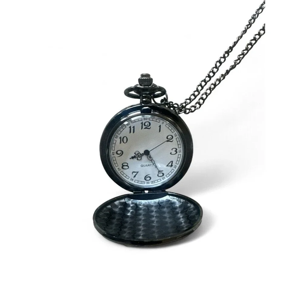 New Pocket Watch With Inspirational Quote Bible Luke 1:37 Faith
